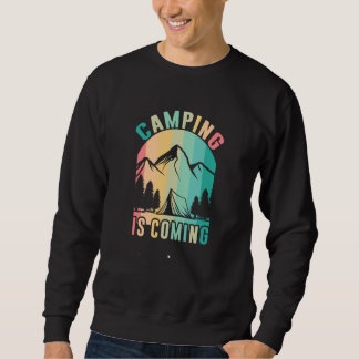 Mountain and Forest Scene Silhouette 72 Sweatshirt