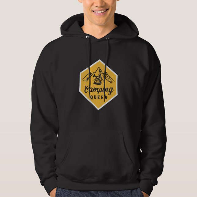 Mountain and Forest Scene Silhouette  96 Hoodie (Vorderseite)