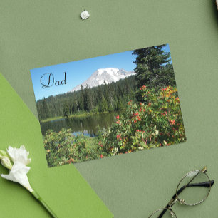 Mountain and Lake Scene Father's Day Card Karte