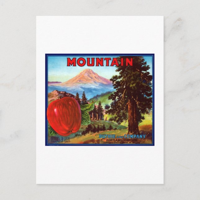 Mountain Apples Portland Oregon Postkarte (Vorderseite)