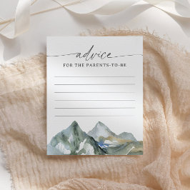 Mountain Baby Shower Addon Card