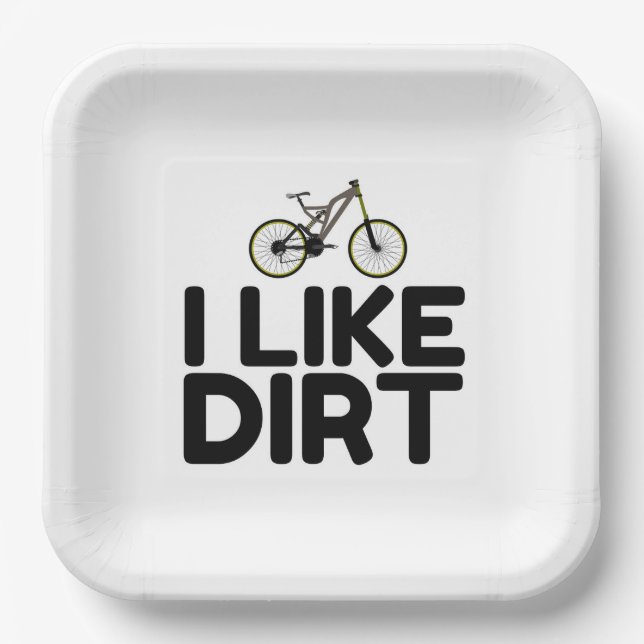 MOUNTAIN BIKE DIRT PAPPTELLER (Vorderseite)