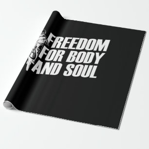 Mountain Bike Freiheit für Körper und Soul Geschenkpapier
