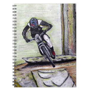 Mountain bike Llandegla mtb bmx Notizblock