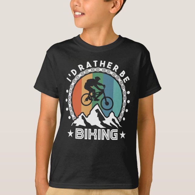 Mountain Bike Radfahrer-Id T-Shirt (Vorderseite)