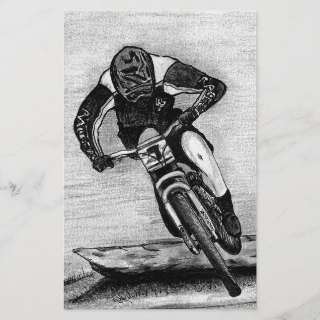 Mountain Bike Ride Briefpapier (Vorderseite)