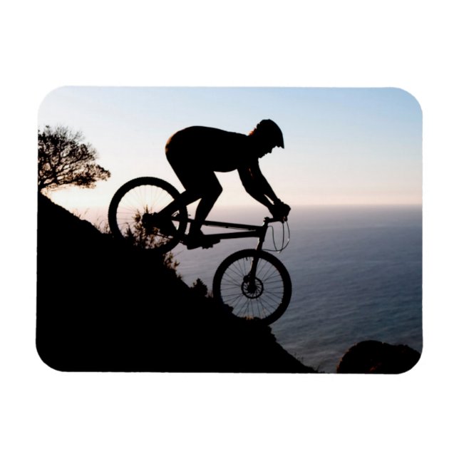 Mountain Bike Rider. Löwen Head, Kapstadt Magnet (Horizontal)