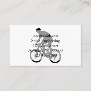 Mountain bike silhouette - Choose background color Visitenkarte