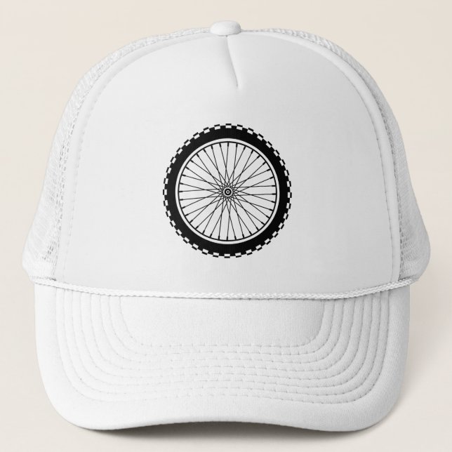 Mountain Bike Wheel - Schwarz Truckerkappe (Vorderseite)