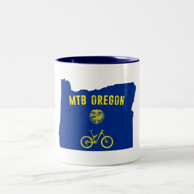Mountain Bike Zweifarbige Tasse (Mittel)