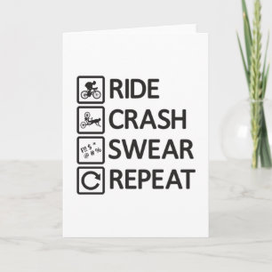 Mountain Biker Biker Wiederholung MTB-Geschenk Dow Karte