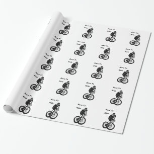 Mountain Biker MTB BMX CYCLIST Cyclo cross Geschenkpapier