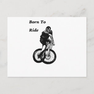 Mountain Biker MTB BMX CYCLIST Cyclo cross Postkarte