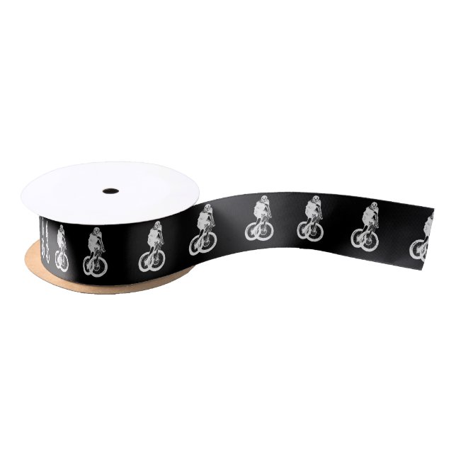Mountain Biker MTB BMX CYCLIST Satinband (Spule)