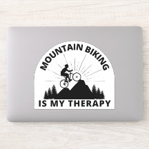 Mountain Biking ist mein Therapieaufkleber
