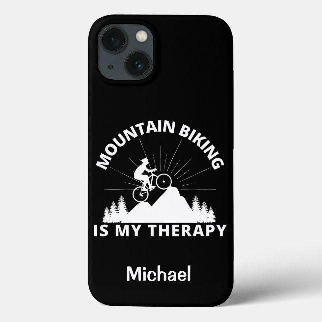 Mountain Biking ist meine Therapie Case-Mate iPhon iPhone Hülle (Rückseite)