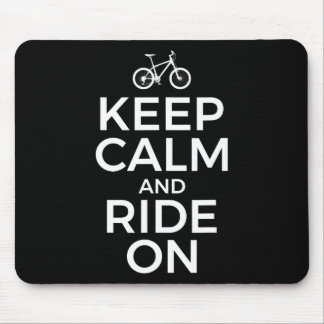 Mountain Biking, Mountain Biker, Keep Calm And Rid Mousepad