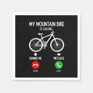 Mountain Biking MTB Downhill Cyclist Cycling Gift Serviette