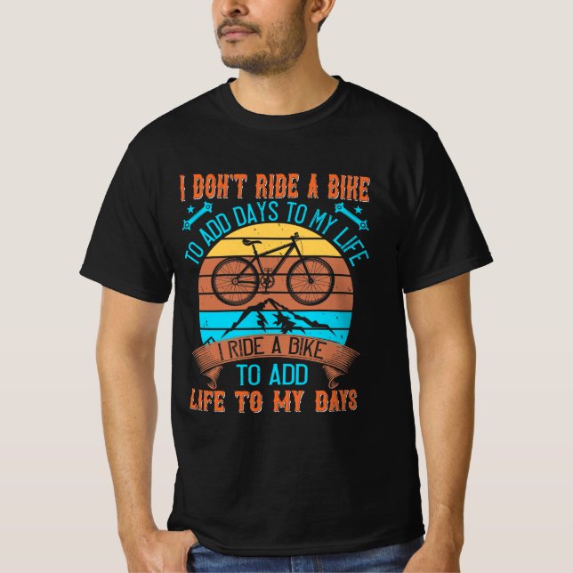 Mountain Biking Quotes Gift T-Shirt (Vorderseite)