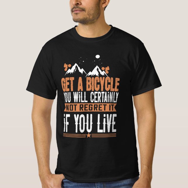 Mountain Biking Quotes Gift T-Shirt (Vorderseite)