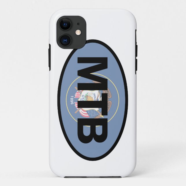 Mountain Biking Utah Flag Case-Mate iPhone Hülle (Rückseite)