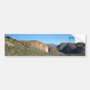 Mountain & Blue Sky - Yuma, Arizona Autoaufkleber