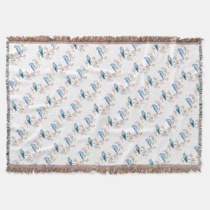 Mountain Bluebirds auf der Zweigstelle Sakura Decke
