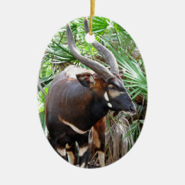 Mountain Bongo Antelope Keramik Ornament