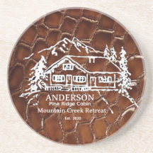 Mountain Cabin Faux Crocodile Leather Doormat