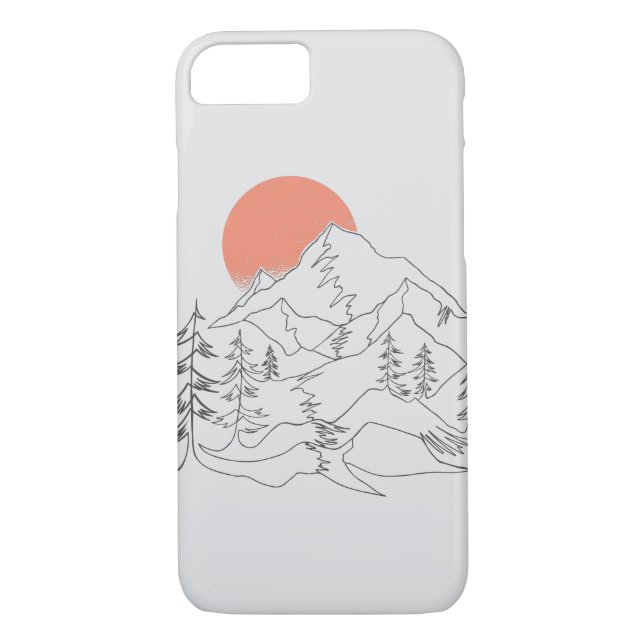 Mountain Camping iPhone Case (Rückseite)