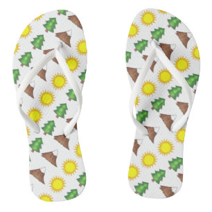 Mountain Climbing Camping Berge Sonnenstrahlen Tre Flip Flops