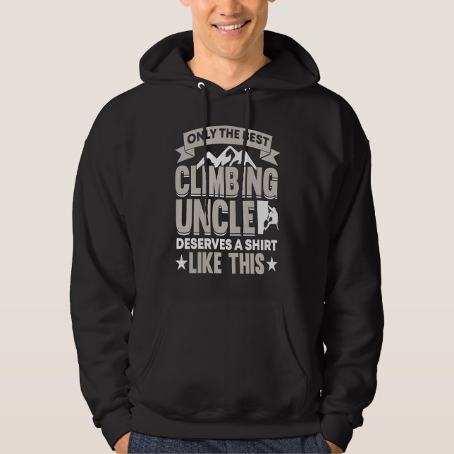 Mountain Climbing Rock Climb Climber Uncle  1 Hoodie (Vorderseite)