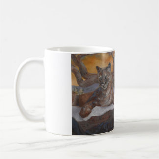 Mountain Cougar Winter Scene Coffee Cup  Kaffeetasse