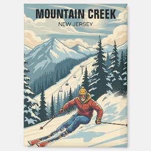 Mountain Creek Skifahren New Jersey Reise Magnet