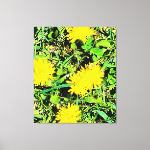 Mountain Dandelions Foto aus Ottawa Kanada Leinwanddruck