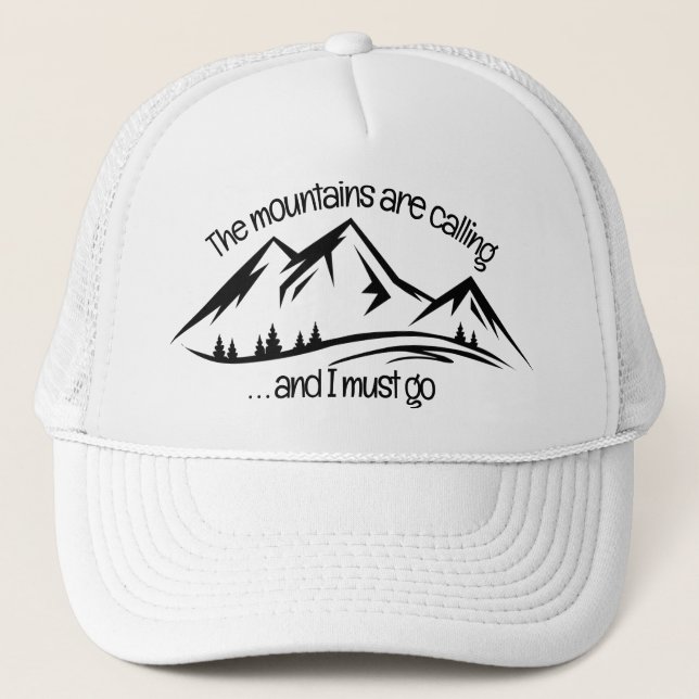 Mountain-Design-Hat Truckerkappe (Vorderseite)