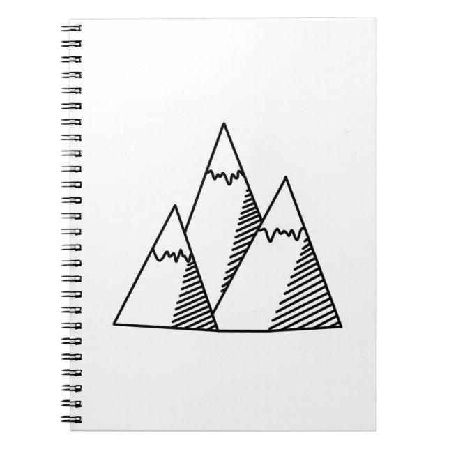 Mountain Doodle Notizblock (Vorderseite)