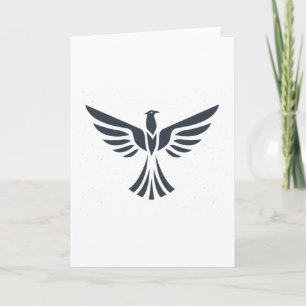 Mountain Eagle Silhouette Animal Karte