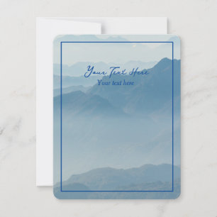 Mountain Editable Card Feiertagskarte