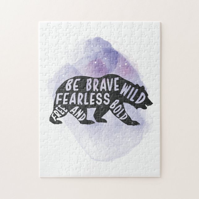 Mountain Forest Bear Lover Silhouette (Vertikal)