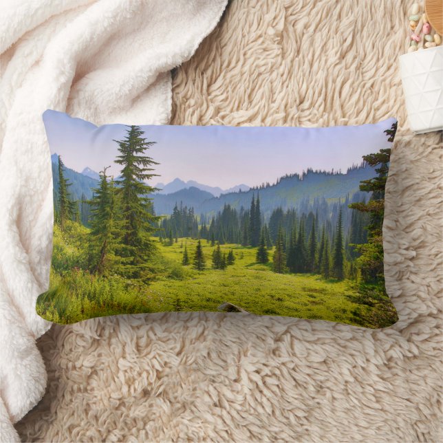 Mountain & Forest Landschaft Washington Staat Lendenkissen (Decke)