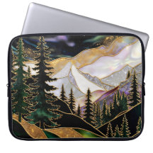 Mountain Forest Laptop-Hülle Landschaft