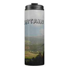 Mountain Girl Landschaftlich Thermosbecher
