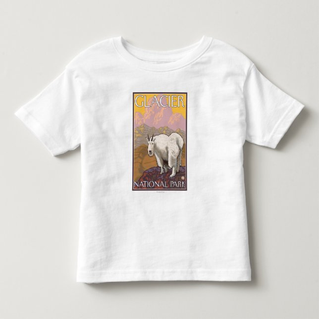 Mountain Goat - Glacier National Park, MT Kleinkind T-shirt (Vorderseite)