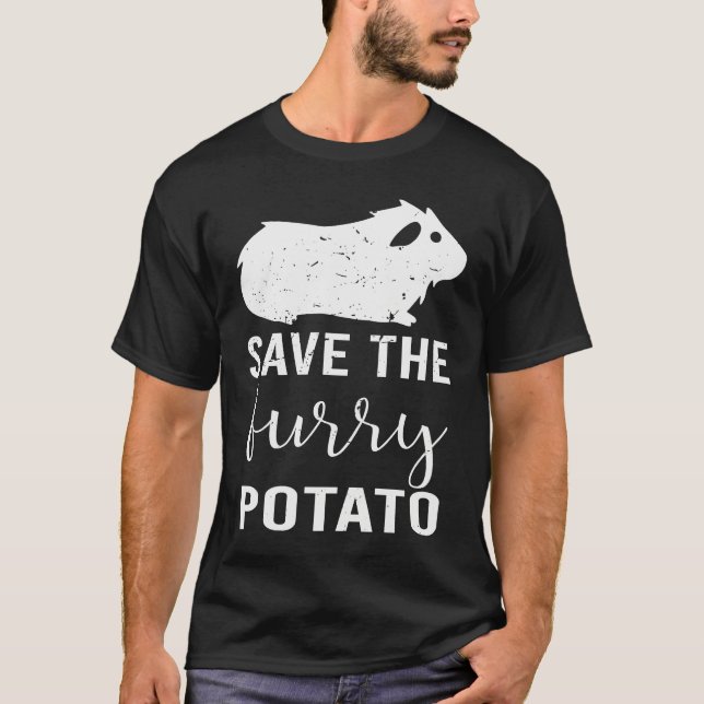 Mountain Guinea Pig Save The Furry Potato T-Shirt (Vorderseite)