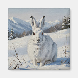 Mountain Hare in Schottland Travel Magnet