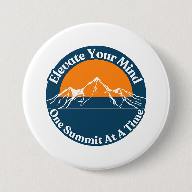 Mountain Hiking Button (Vorderseite)