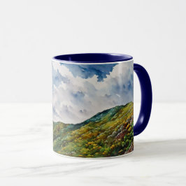 Mountain Hills Paysage Art Mug Cup