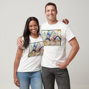 Mountain Horse Abstrakt Jeff Hankamer Artjunkhaus T-Shirt