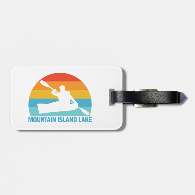 Mountain Island Lake North Carolina Kayak Gepäckanhänger (Rückseite horizontal)